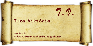 Tuza Viktória névjegykártya